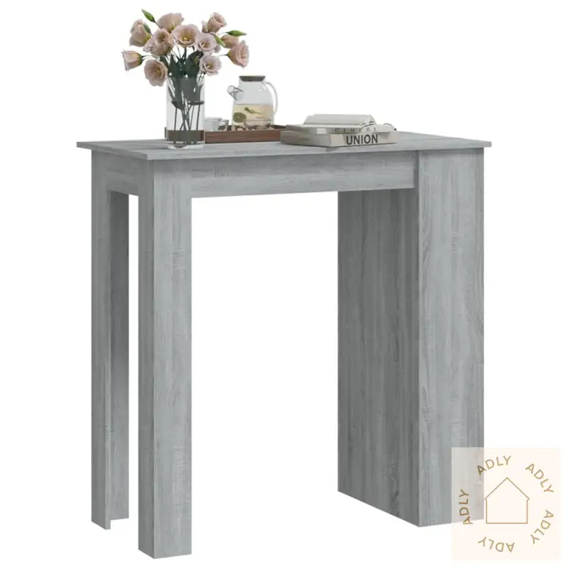 Barbord Med Stativ Grå Sonoma 102X50X103,5 Cm Konstruert Tre