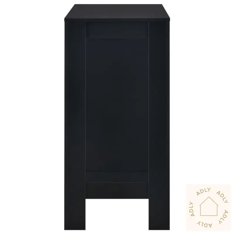 Barbord Med Hylle Svart 110X50X103 Cm