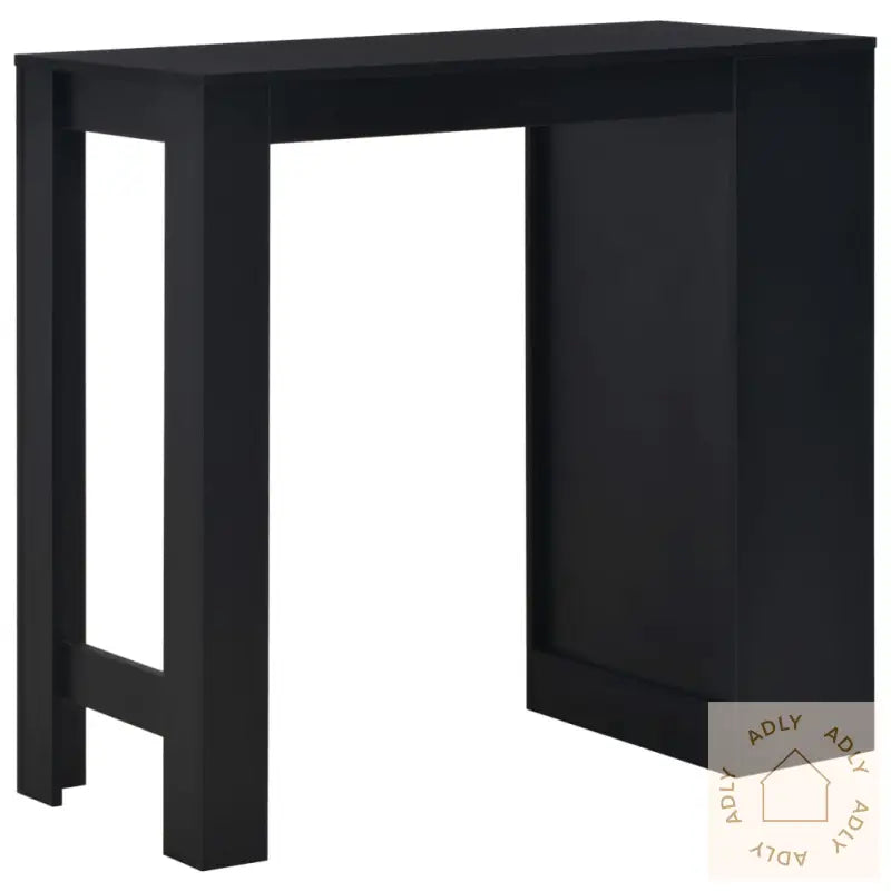Barbord Med Hylle Svart 110X50X103 Cm