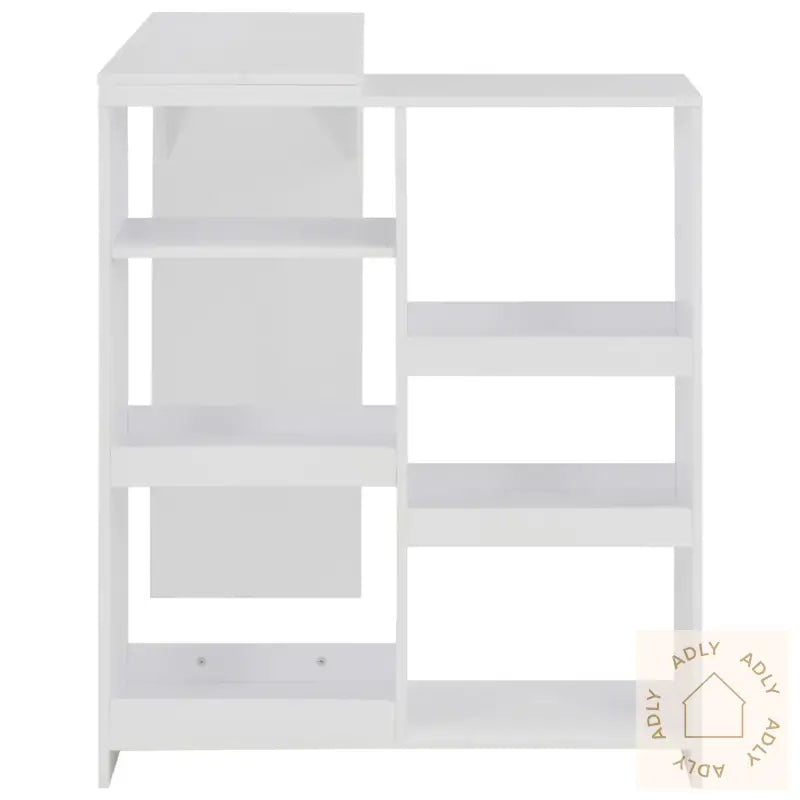 Barbord Med Flyttbar Hylle Hvit 138X39X110 Cm