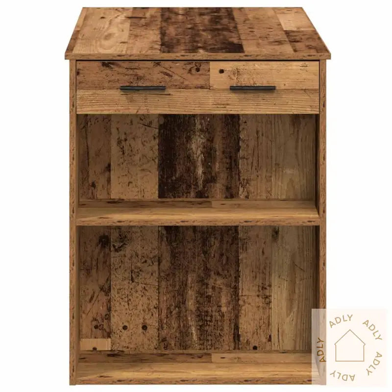 Skrivebord Med Skuff Og Hylle 102X62X77,5 Cm Konstruert Tre