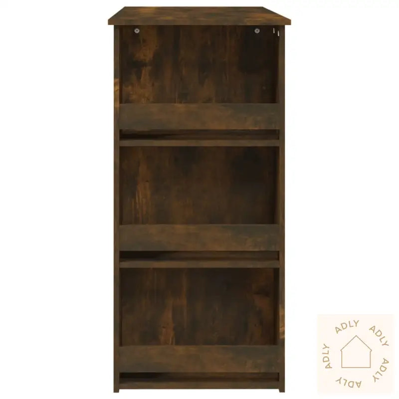 Barbord Med Stativ Røkt Eik 102X50X103,5 Cm Konstruert Tre