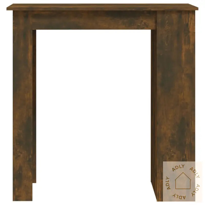 Barbord Med Stativ Røkt Eik 102X50X103,5 Cm Konstruert Tre