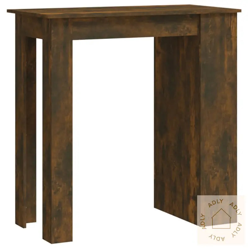 Barbord Med Stativ Røkt Eik 102X50X103,5 Cm Konstruert Tre
