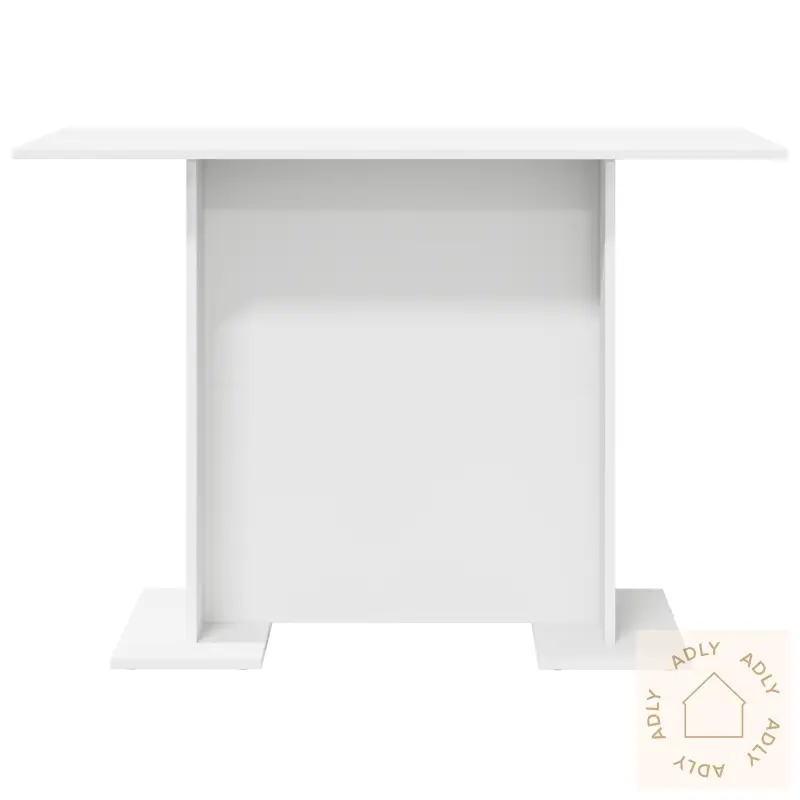 Spisebord Hvit 110X60X75 Cm Konstruert Tre