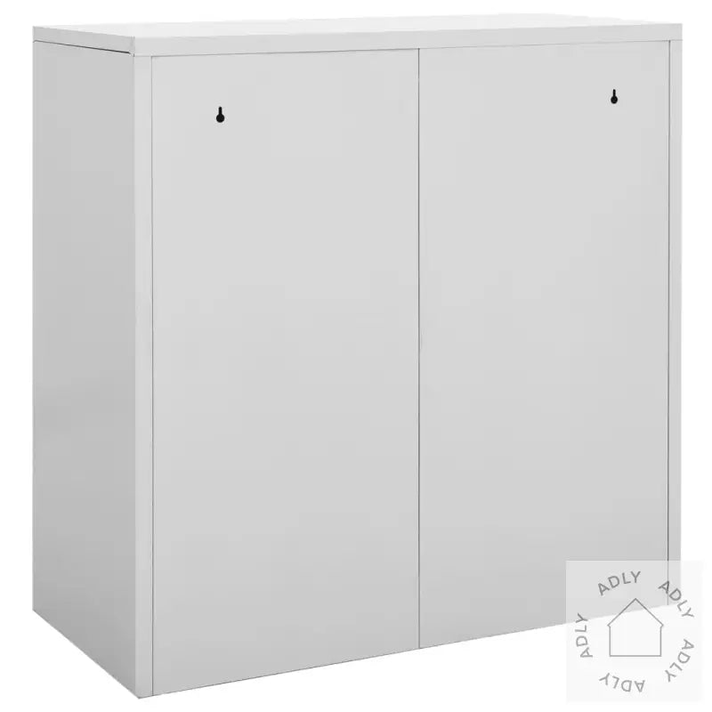 Oppbevaringsskap 2 Stk Lysegrå 90X45X92,5 Cm Stål