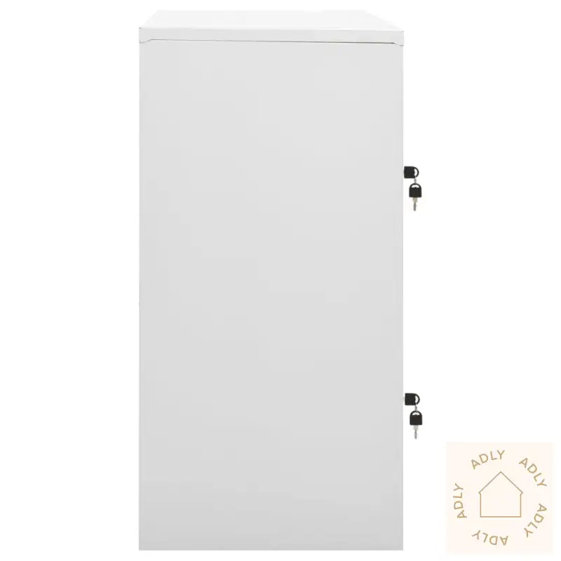 Oppbevaringsskap 2 Stk Lysegrå Og Blå 90X45X92,5 Cm Stål