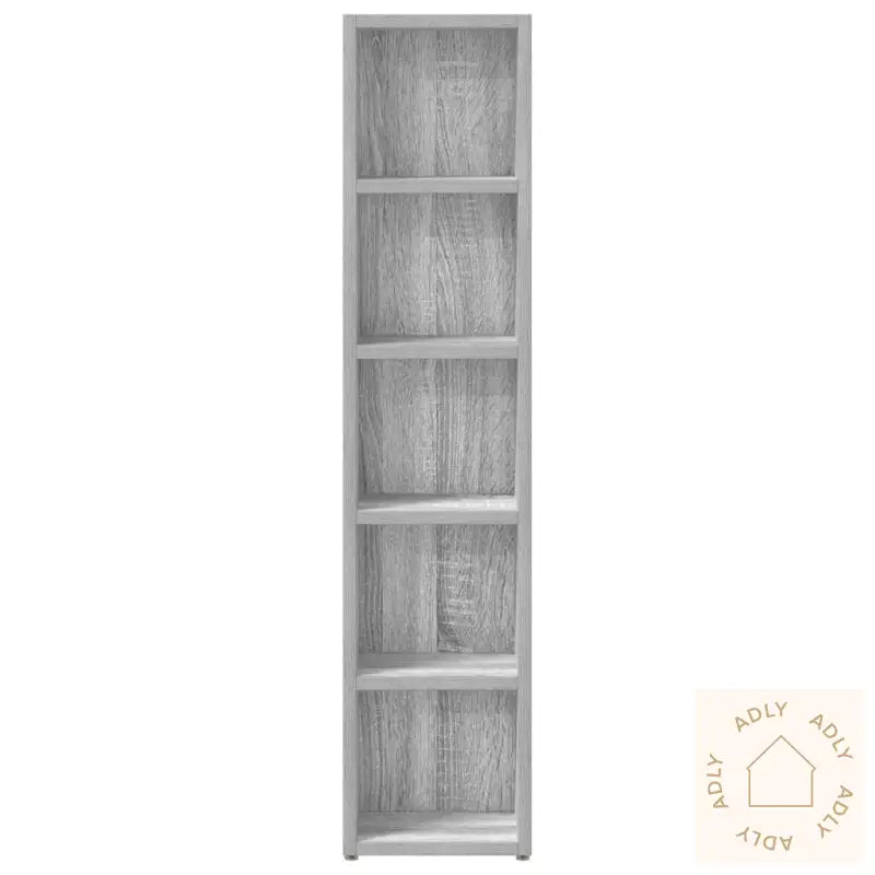Cd-Skap 2 Stk Grå Sonoma 21X16X93,5 Cm Konstruert Tre