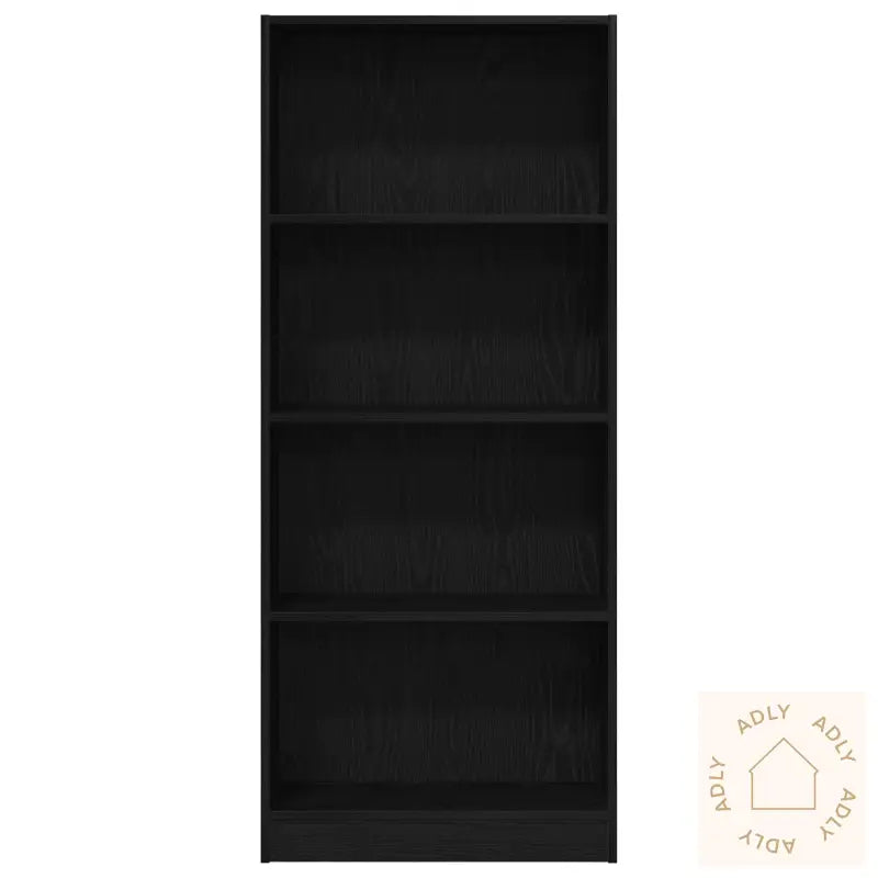 Svart Eik Bokhylle - 60 X 24 X 143 Cm - Laget Av Konstruert Tre