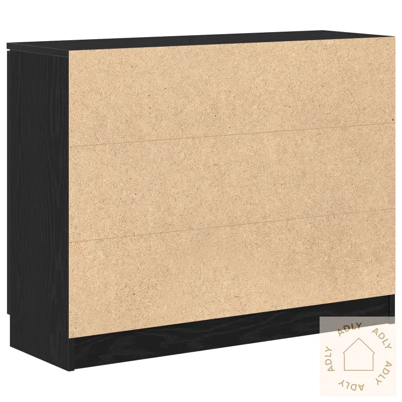 Skap Svart Eik 90,5X30X70 Cm Konstruert Tre