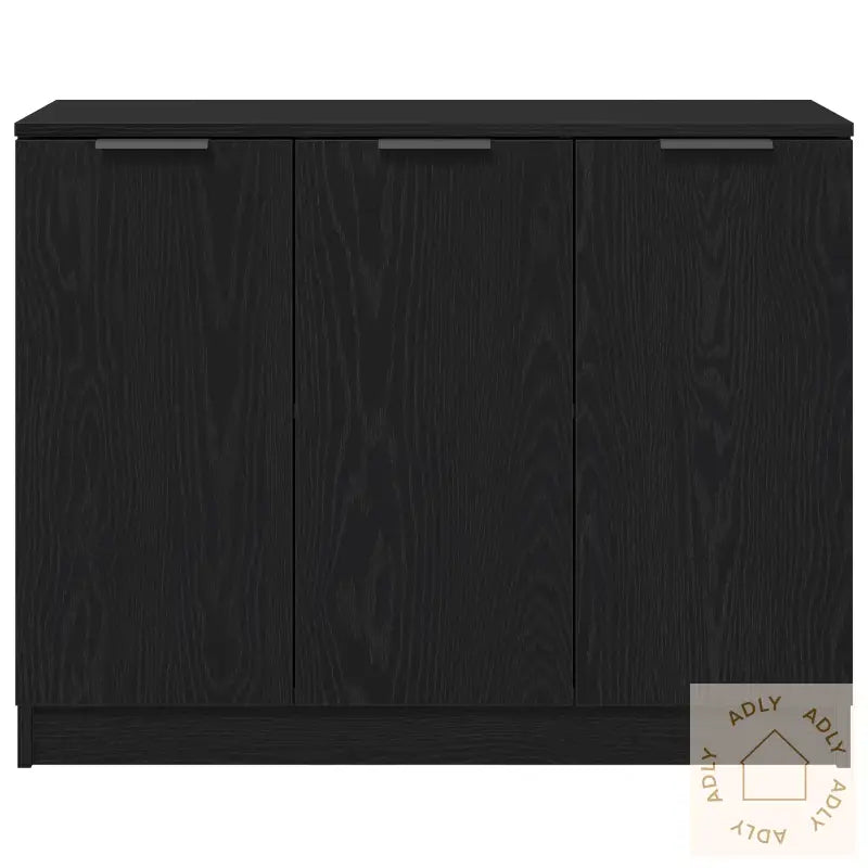 Skap Svart Eik 90,5X30X70 Cm Konstruert Tre