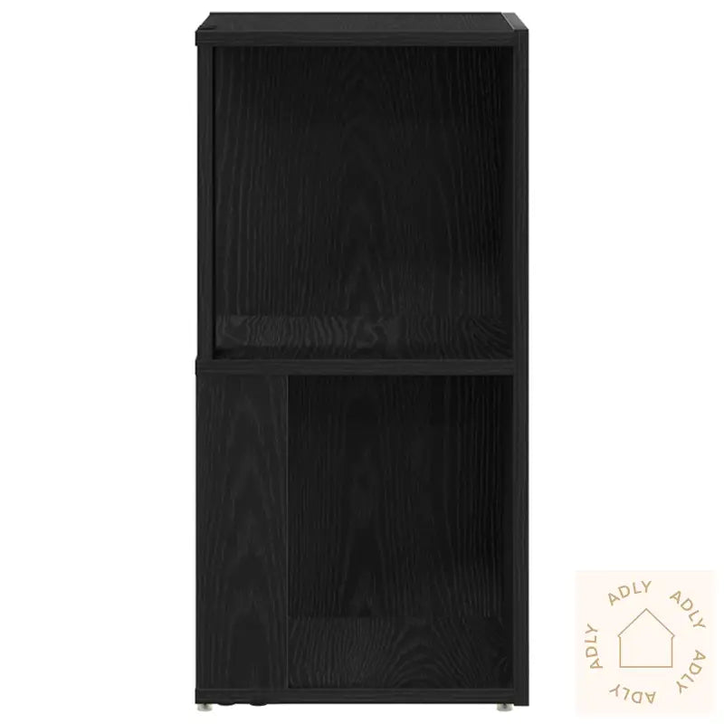 Hjørneskap Svart Eik 33X33X67 Cm Konstruert Tre