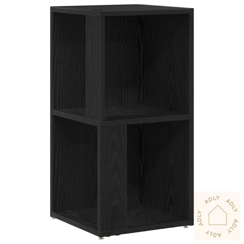 Hjørneskap Svart Eik 33X33X67 Cm Konstruert Tre