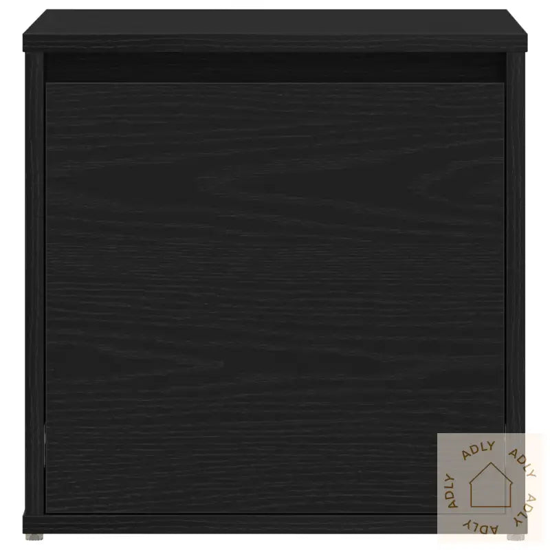 Skuffeskap Svart Eik 40,5X40X40 Cm Konstruert Tre