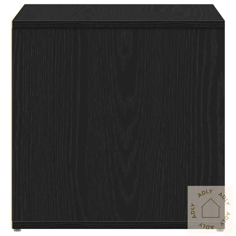 Skuffeskap Svart Eik 40,5X40X40 Cm Konstruert Tre