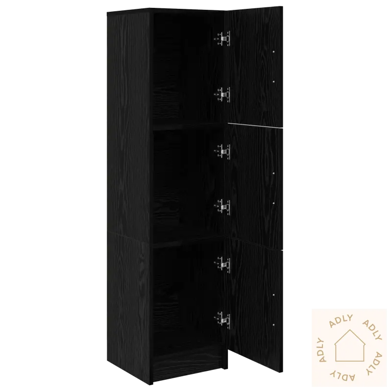 Svart Eik Sideboard Svart Eik Mdf Og Finer Middels Sideboard