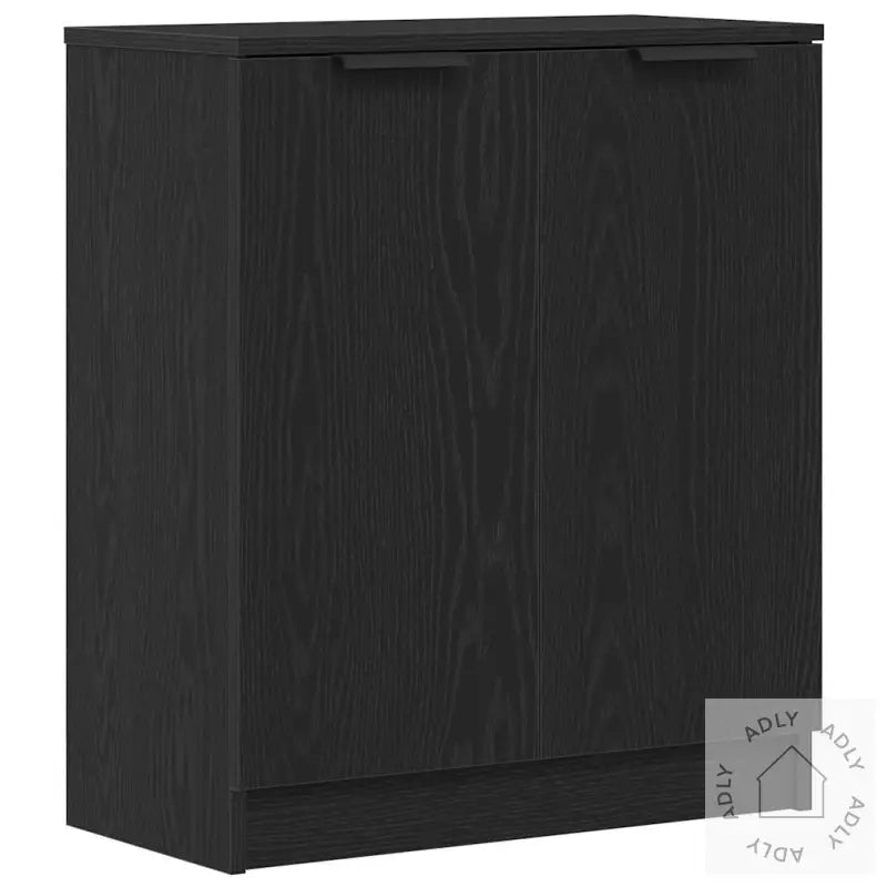 Sideboards 3 Stk Svart Eikebelagt Tre