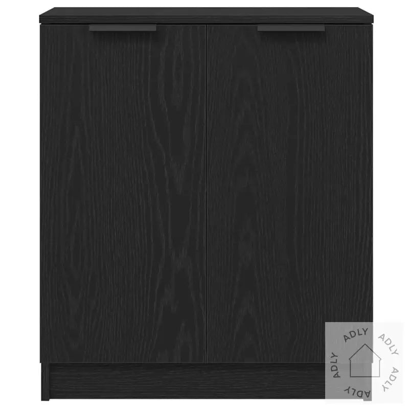 Sideboards 3 Stk Svart Eikebelagt Tre