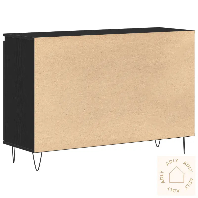 Skap Svart Eik 101,5X35X70 Cm Konstruert Tre