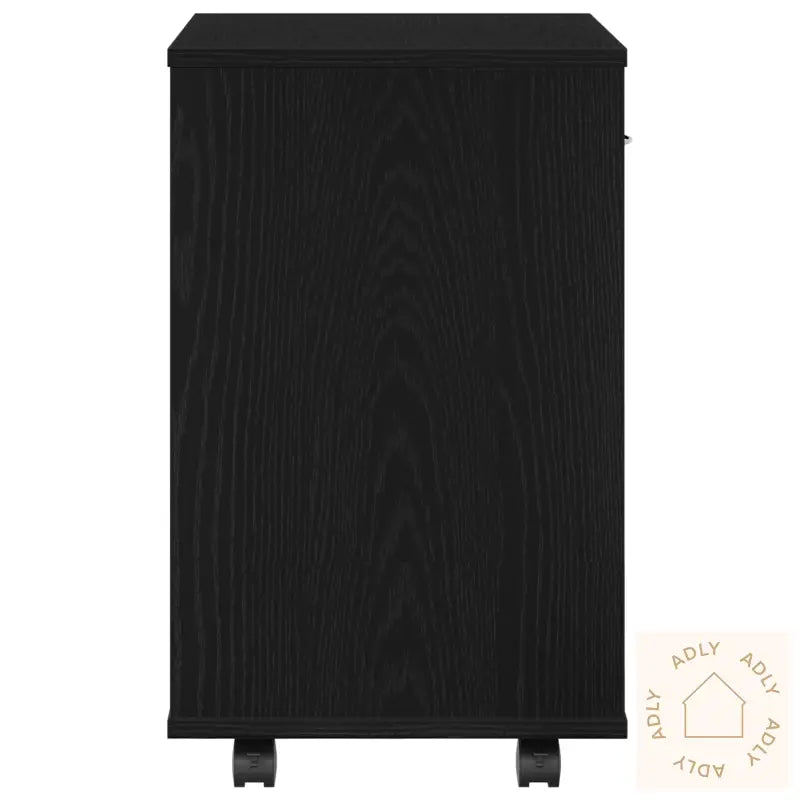 Rullekabinet I Svart Eik, 46X36X59 Cm, Laget Av Tre