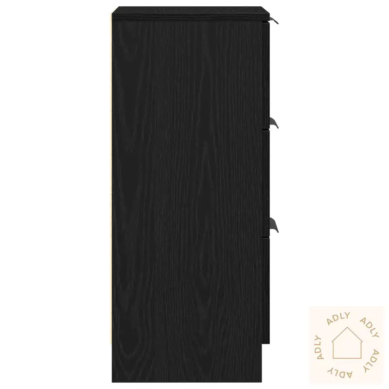 Sideboards 2 Pcs Svart Eik 30X30X70 Cm Konstruert Tre