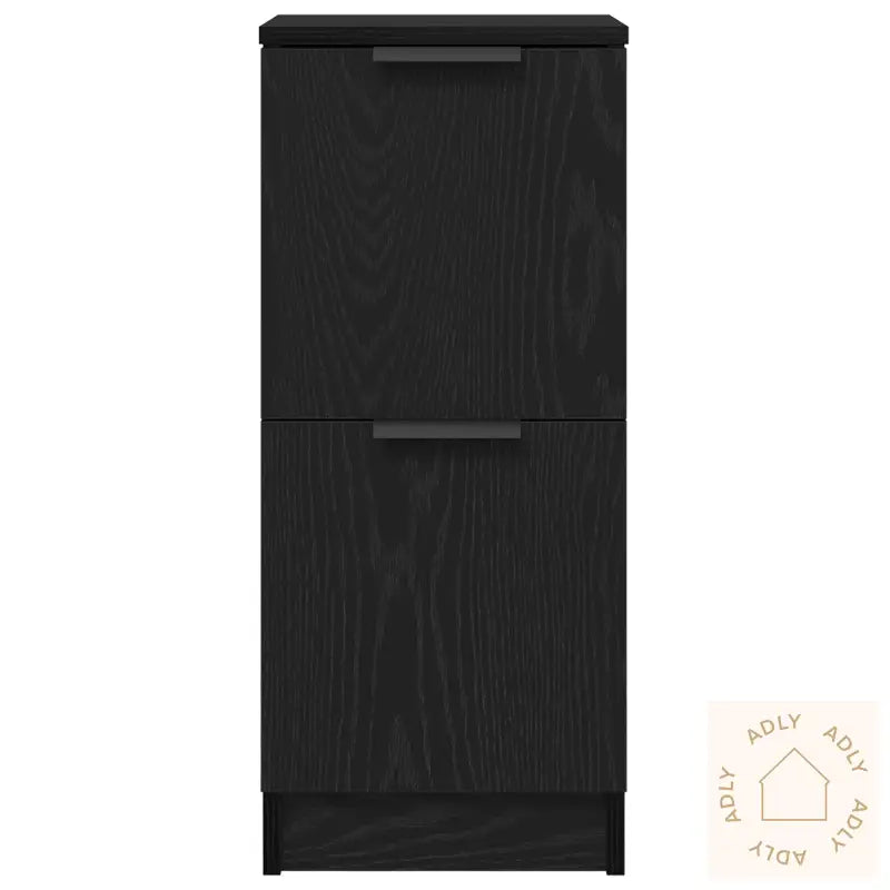 Sideboards 2 Stk I Svart Eik, 30X30X70 Cm, Laget Av Konstruert Tre