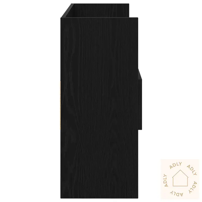 Sideboard Svart Eik 105X30X70 Cm Laget Av Tre