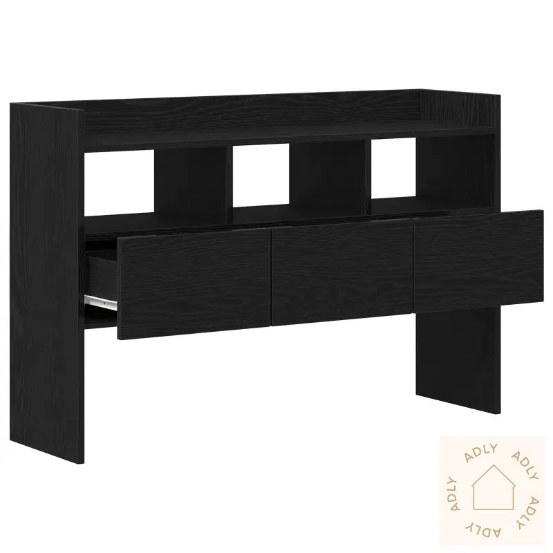 Sideboard Svart Eik 105X30X70 Cm Laget Av Tre