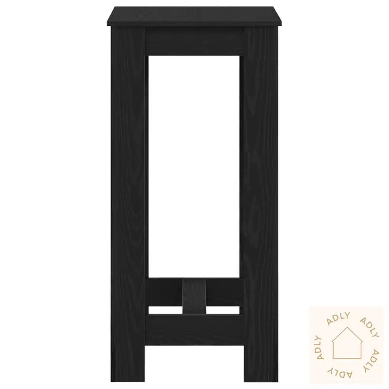 Bar Bord Svart Eike Konstruert Tre 51X50X103,5 Cm