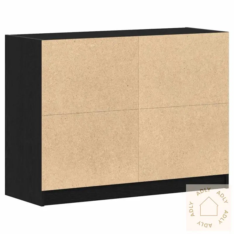 Skjenk Svart Eik 102X37X75,5 Cm Konstruksjons Tre