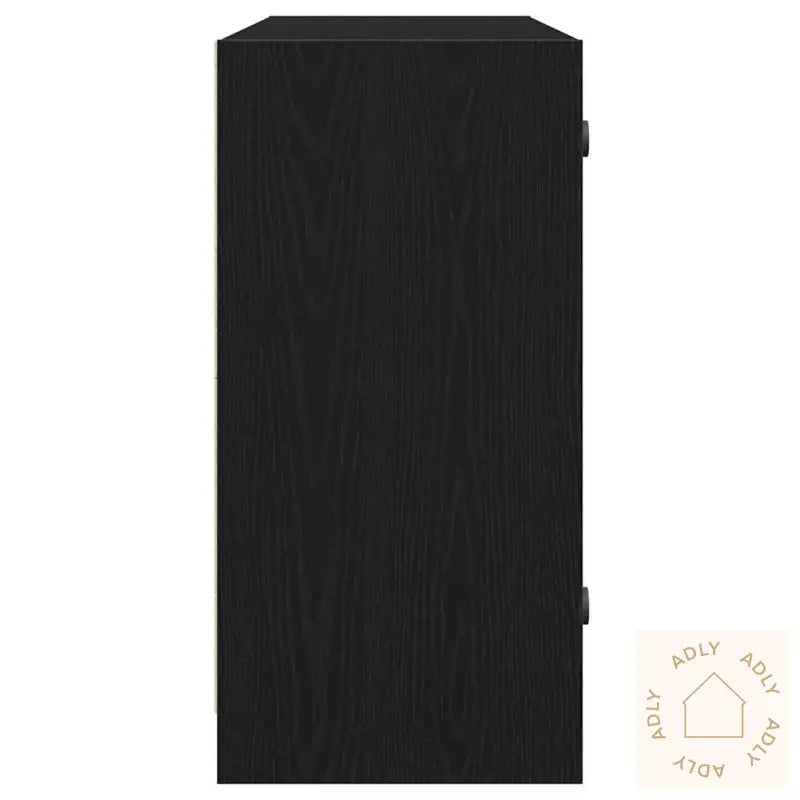 Skjenk Svart Eik 102X37X75,5 Cm Konstruksjons Tre