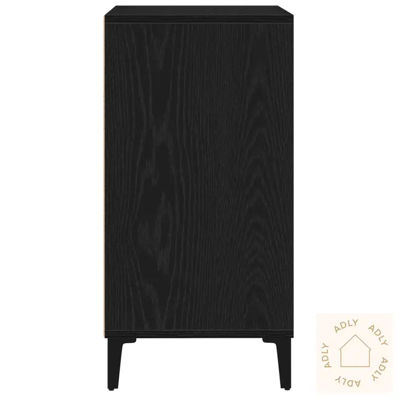 Sideboard Svart Eik 57X35X70 Cm Laget Av Tre