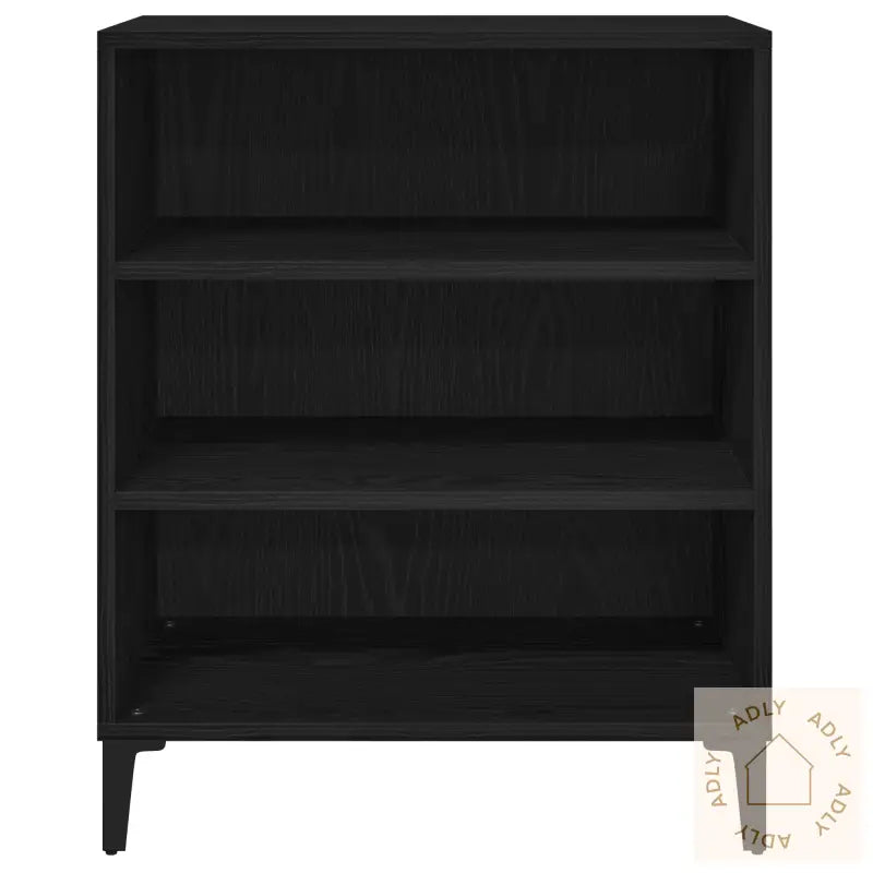 Sideboard Svart Eik 57X35X70 Cm Laget Av Tre
