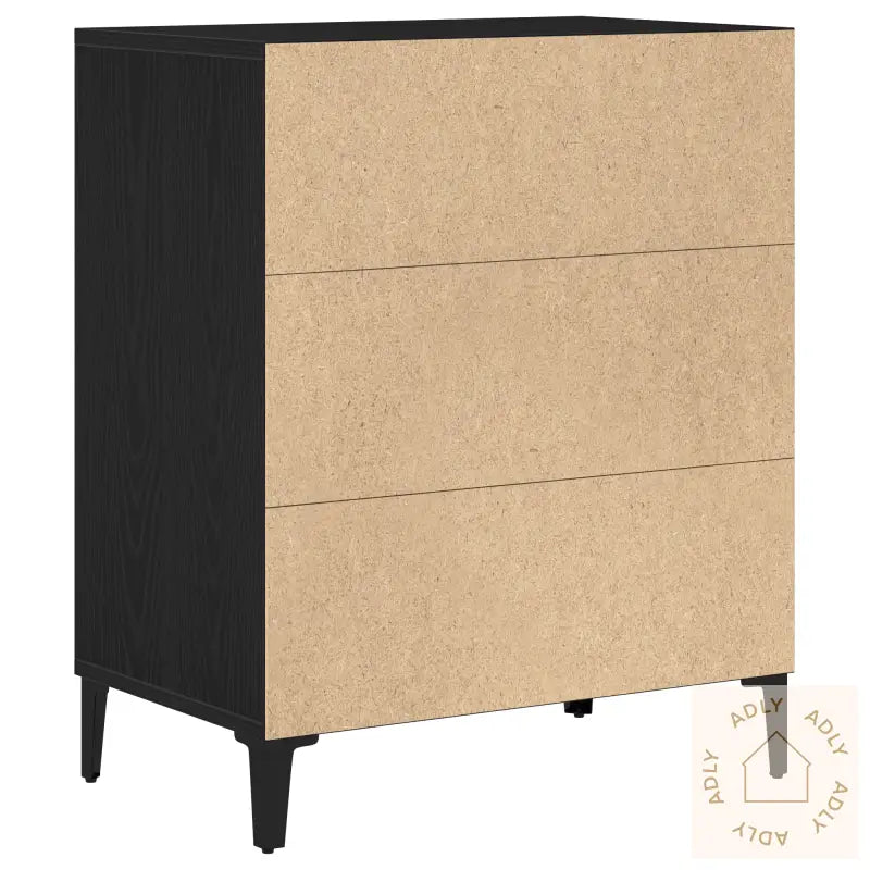 Sideboard Svart Eik 57X35X70 Cm Laget Av Tre