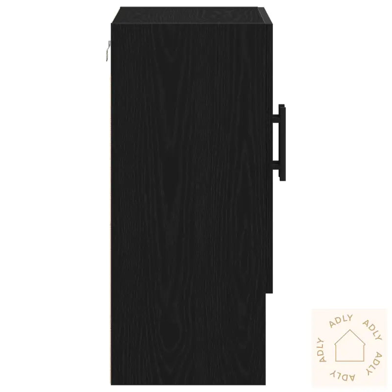 Veggskap Svart Eik 60X31X70 Cm Konstruert Tre
