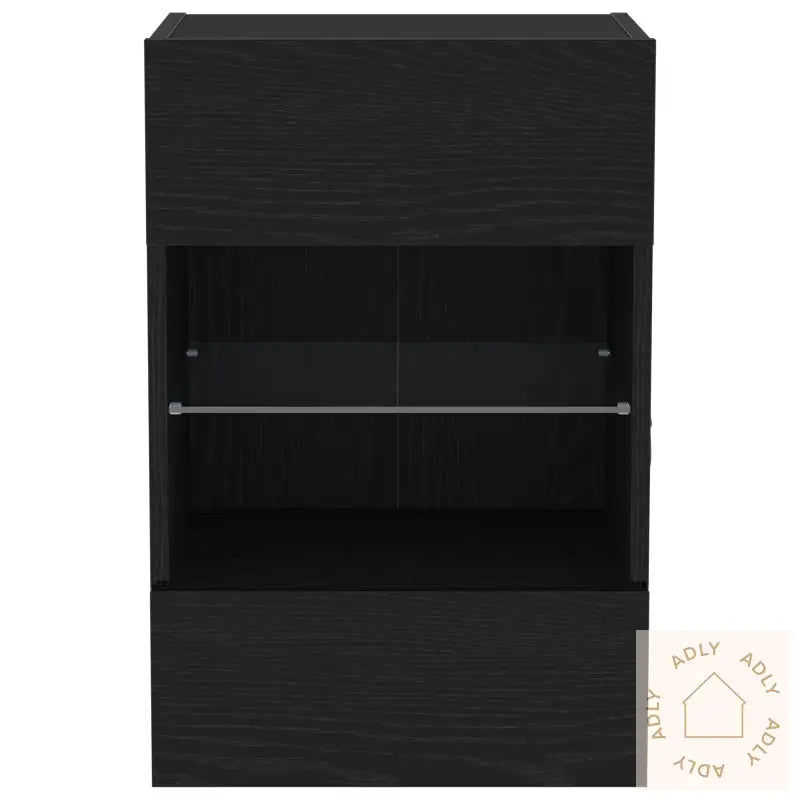 Led Tv Skap Svart Eik 40X30X60,5Cm Konstruert Tre