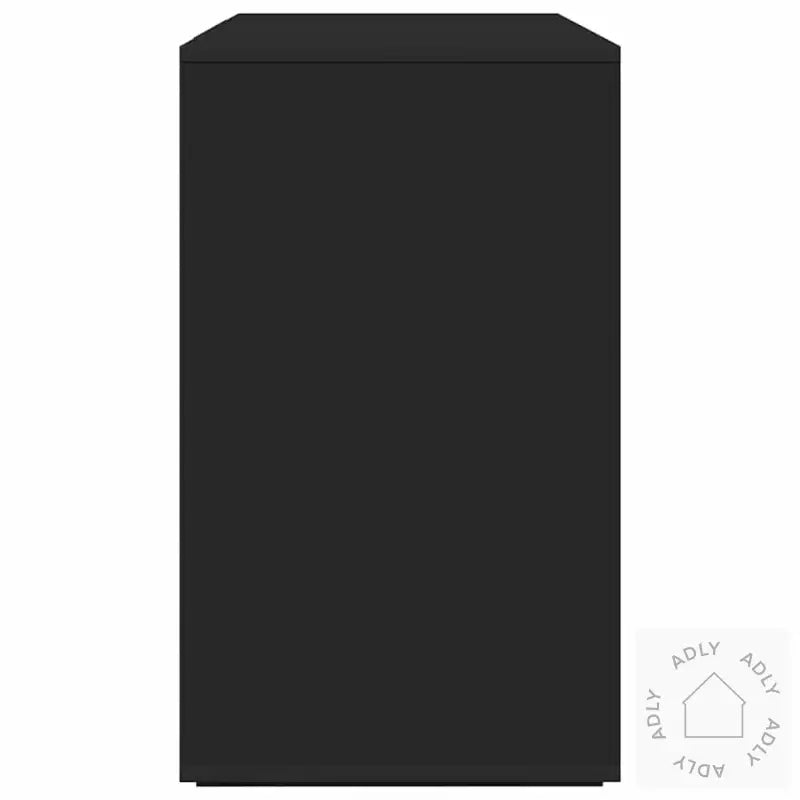 Svart Serviesskap Svart Konstruert Tre 135 X 41 X 75 Cm