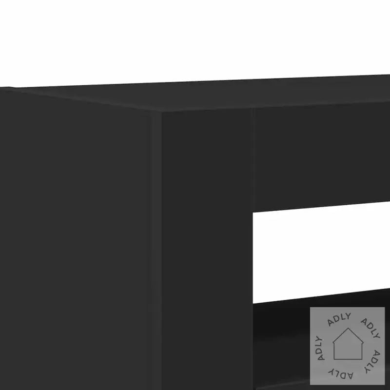 Sideboard Svart Konstruert Tre 116 X 30 X 75 Cm Sideboard