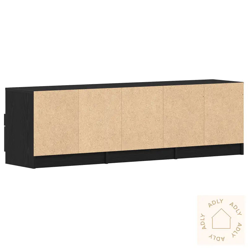 Tv-Benk Svart Eik 150X33,5X45 Cm Konstruert Tre