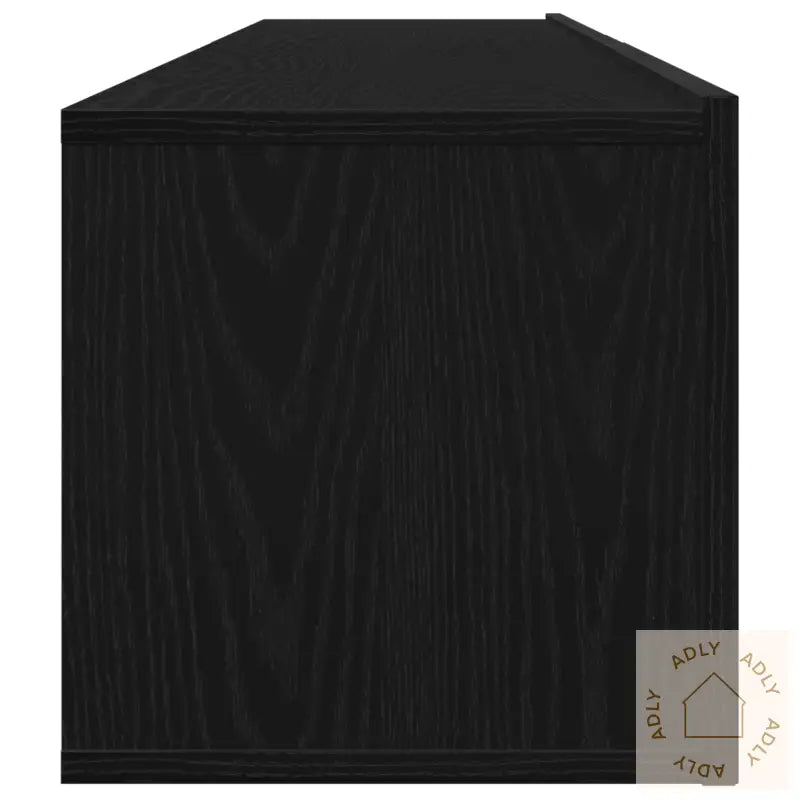 2-Delt Tv-Skap Sett Svart Konstruert Tre