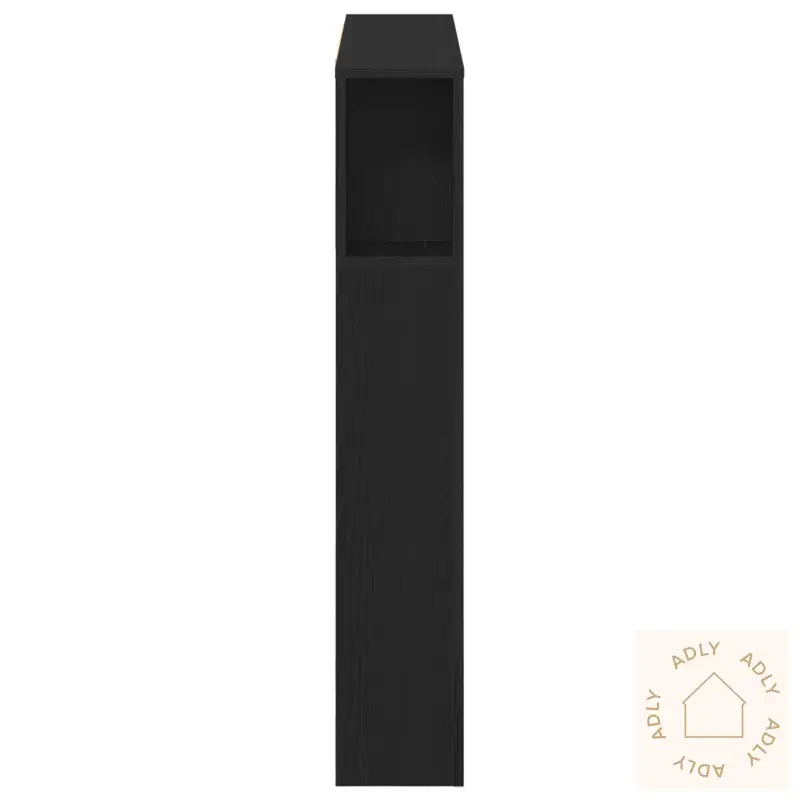 Svart Eik Hodegjerde Kabinett - 160X19X104,5 Cm Laget Av Konstruert Tre