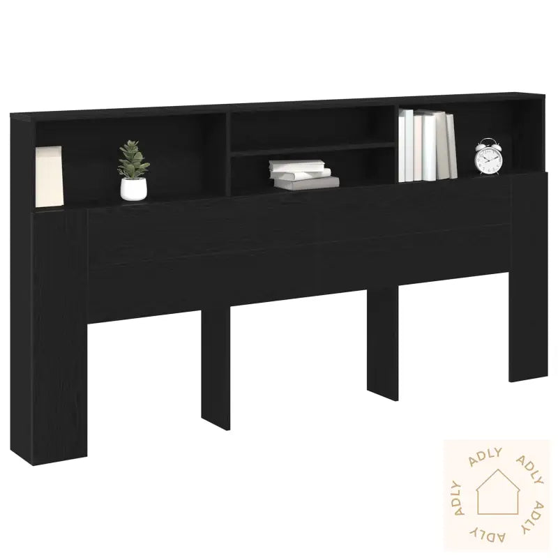 Black Oak Hodegavlskap, 200X19X103.5 Cm, Konstruert Tre