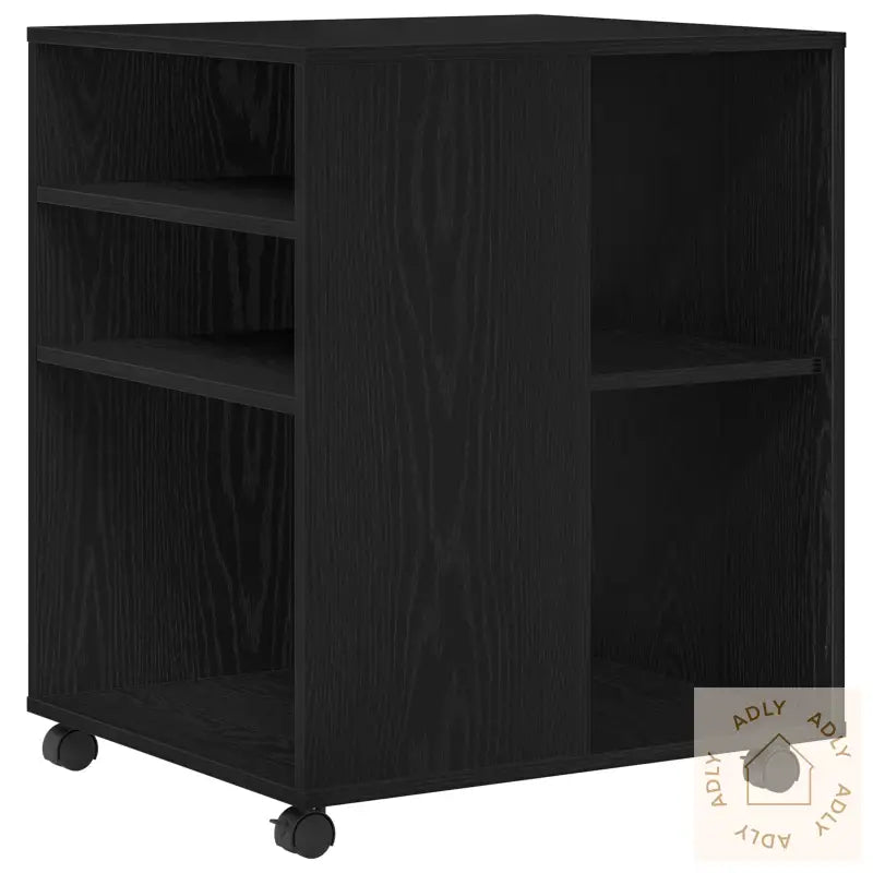 Oppbevaringsskap Svart Eik 60X53X72,5 Cm Konstruert Tre