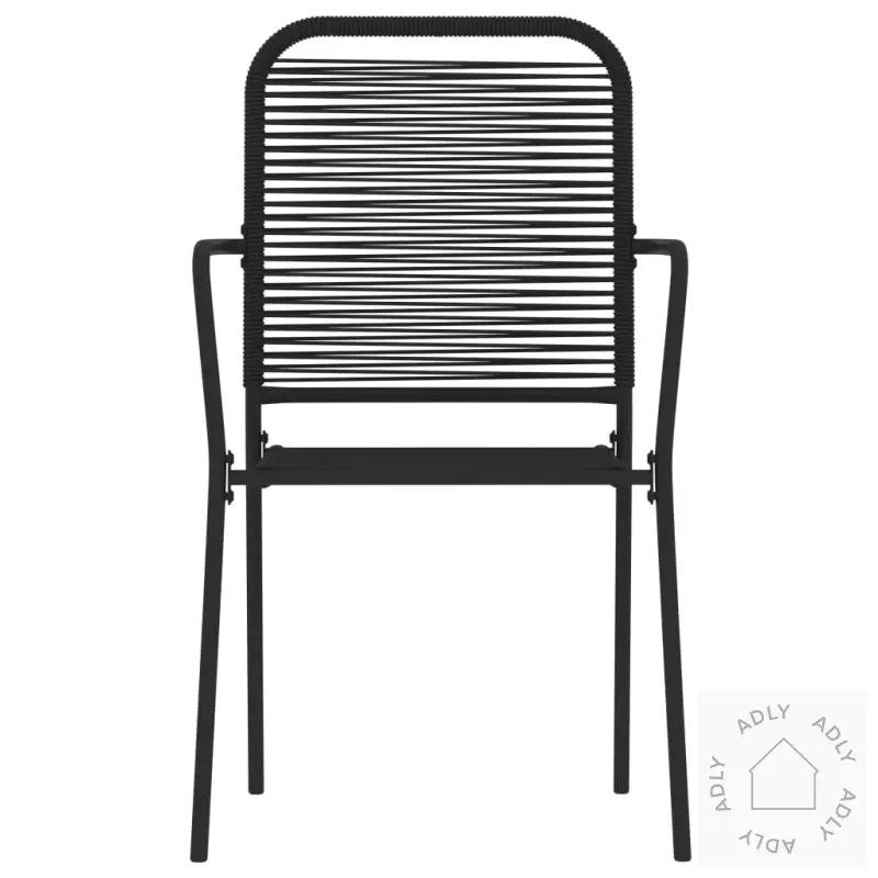 Utendørs Spisestue 5 Deler Svart