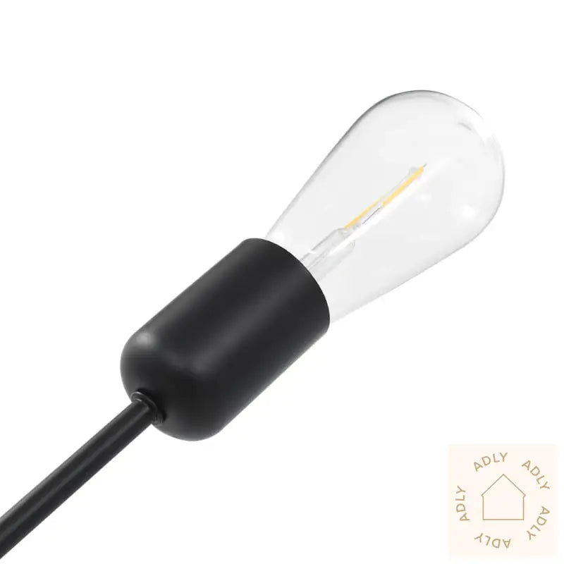 Taklampe Med Glødelyspære 2 W Svart E27