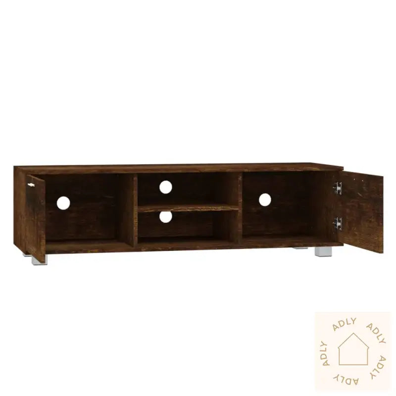 Tv-Benk Røkt Eik 140X40,5X35 Cm Konstruert Tre