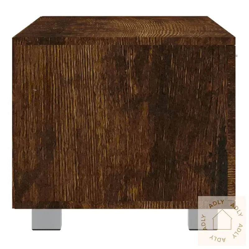 Tv-Benk Røkt Eik 140X40,5X35 Cm Konstruert Tre