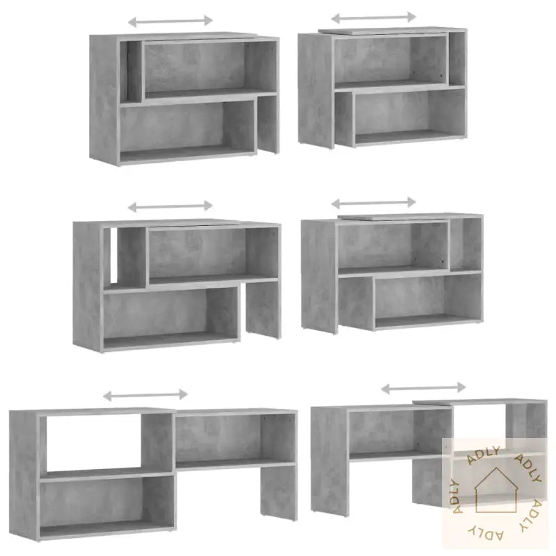 Tv-Benk Betonggrå 149X30X52 Cm Konstruert Tre