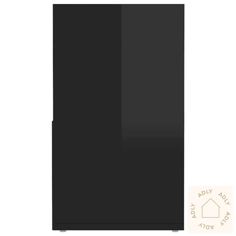 Tv-Benk Høyglans Svart 149X30X52 Cm Konstruert Tre