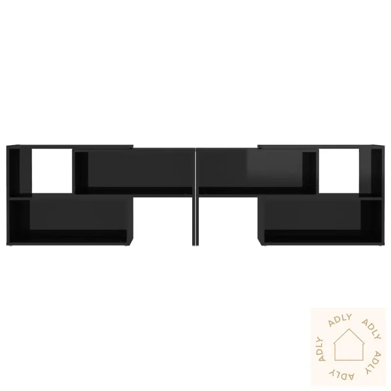 Tv-Benk Høyglans Svart 149X30X52 Cm Konstruert Tre